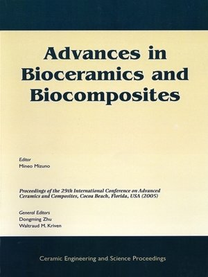 cover image of Advances in Bioceramics and Biocomposites